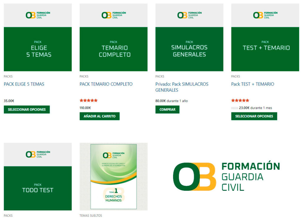 Por que es importante contar con los servicios y productos de OB Formación Oposiciones a Guardia Civil Online 2024 como complemento perfecto a tu academia o preparación de cara al examen